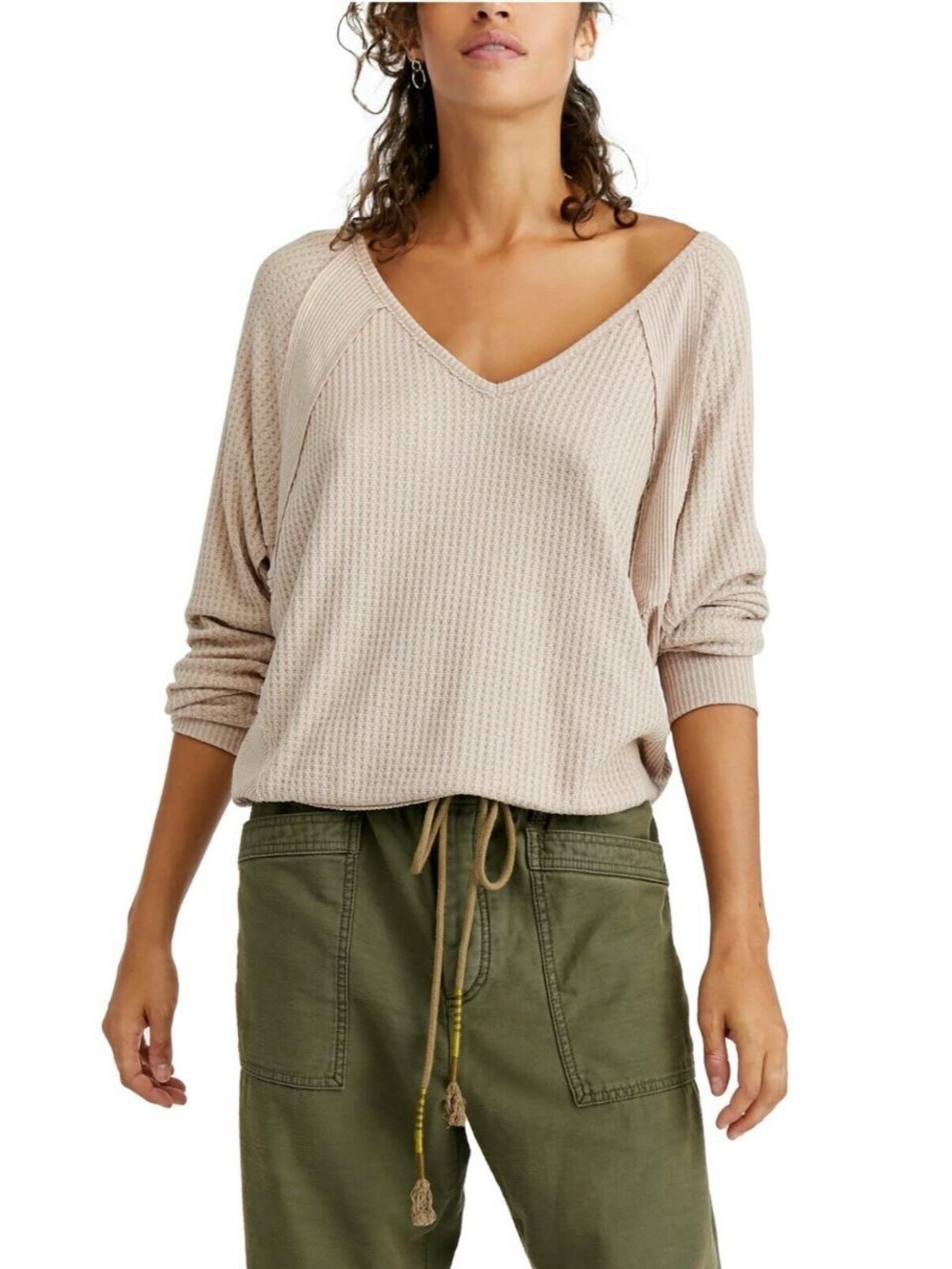NWT Free People Santa Clara Thermal Top - SIZE XS